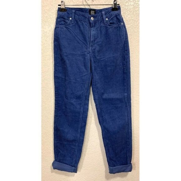Urban Outfitters Pants - Urban Outfitters BDG Blue Mom High Rise Corduroy Cuffed Pants